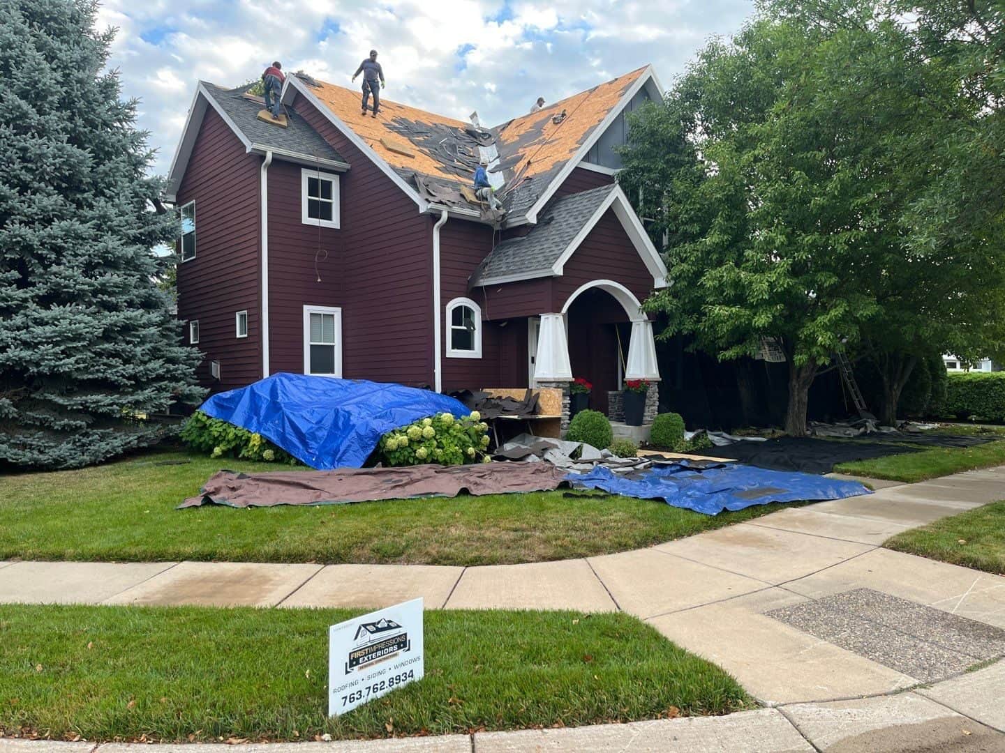 Completed exterior project in Albertville, MN by First Impressions Exteriors
