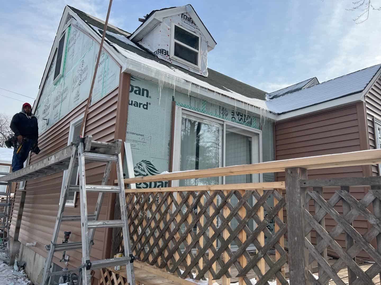 Completed exterior project in Brooklyn Center, MN by First Impressions Exteriors