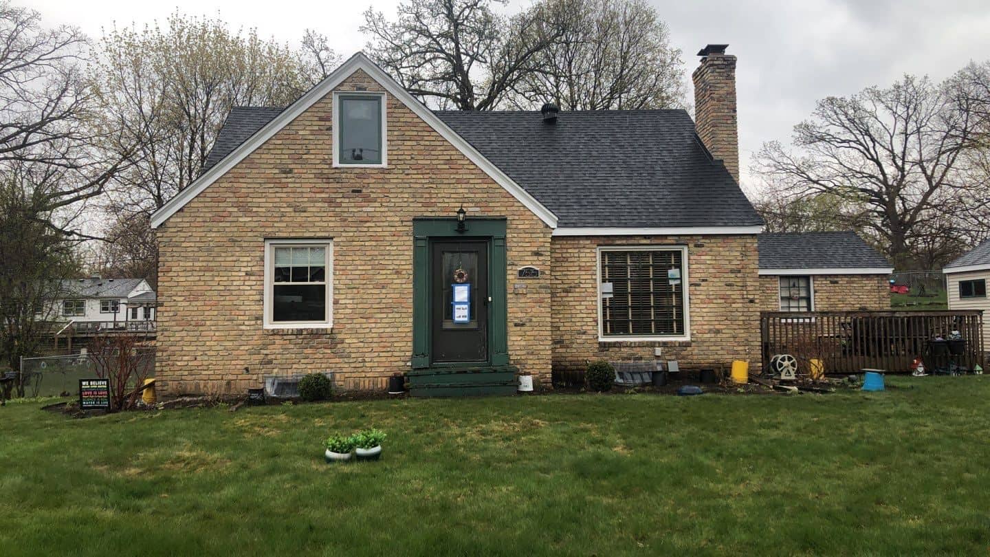 Front of a Saint Louis Park, MN home after its exterior restoration