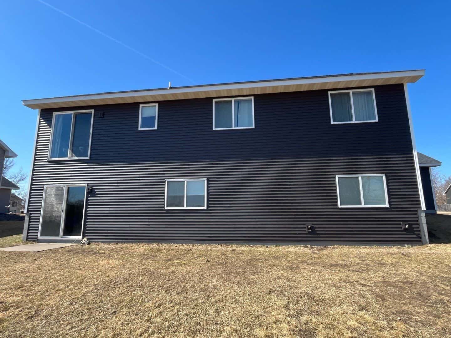 Back of a Big Lake, MN home with new siding after an insurance restoration