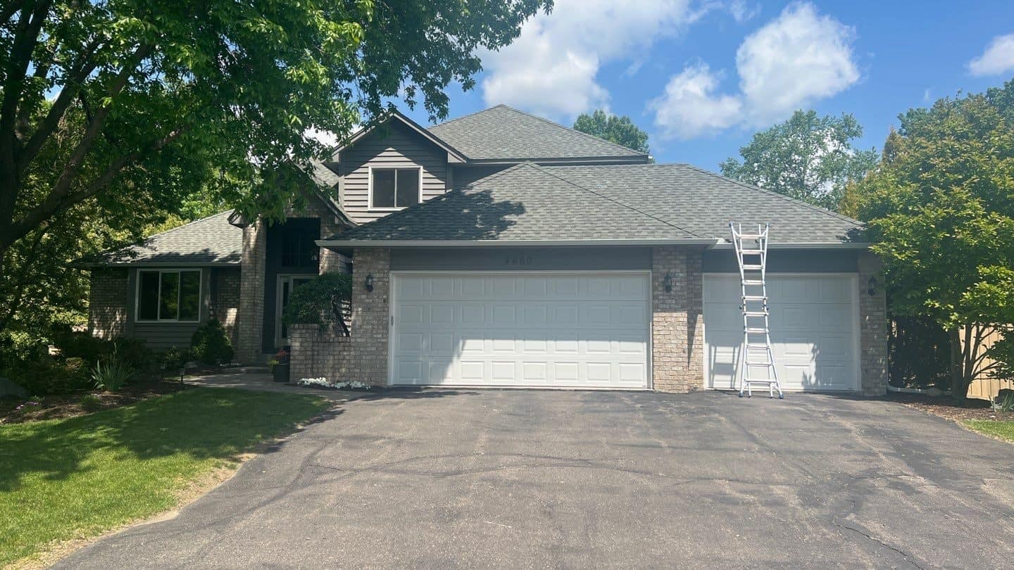 Front of a Plymouth, MN home with a new insurance-approved roof
