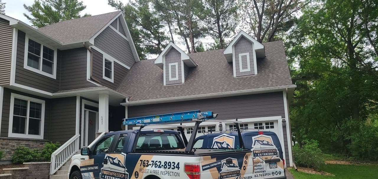Two-story Chanhassen, MN home before its roof replacement