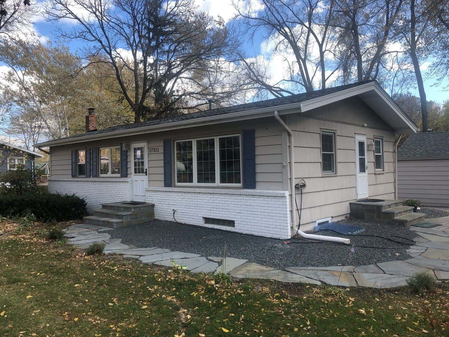 Finished GAF Timberline HDZ roof in Slate on an Eden Prairie, MN home