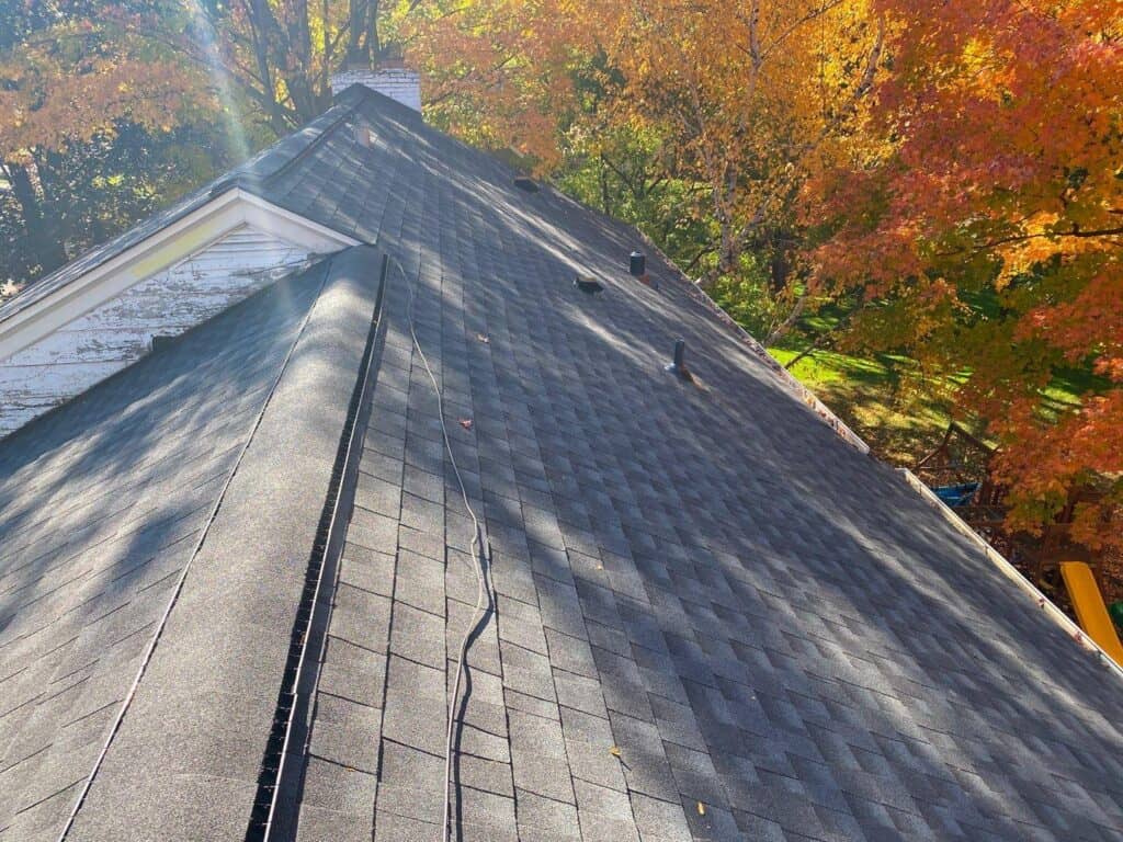 Completed GAF Timberline HDZ Charcoal roof in Hopkins, MN