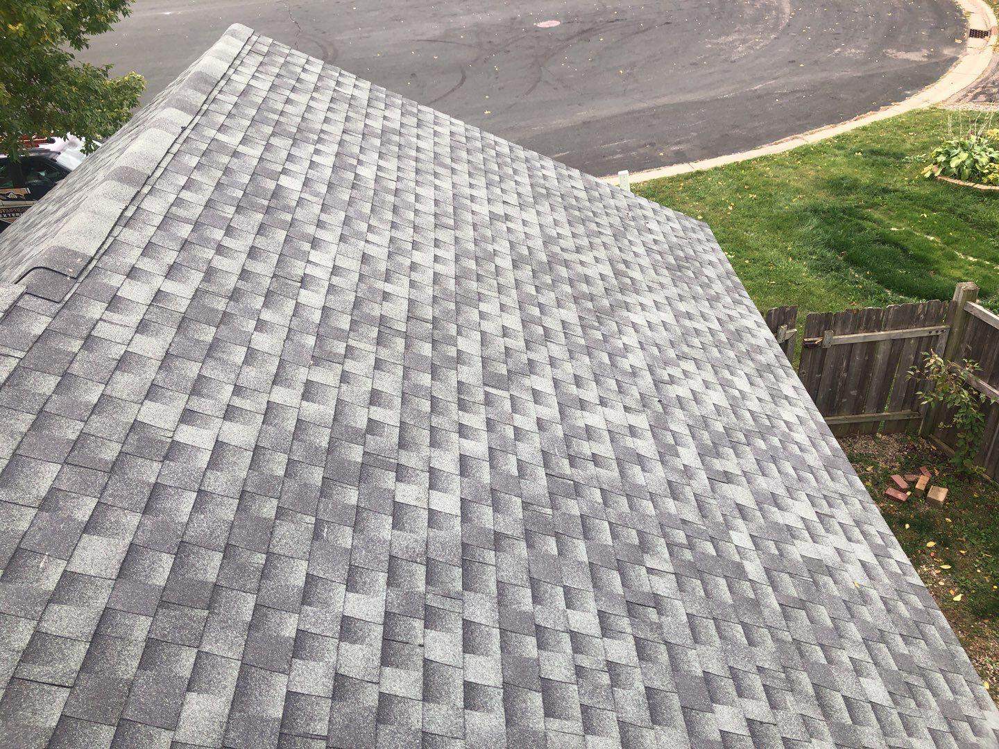 Completed GAF Timberline HDZ Slate roof in Savage, MN