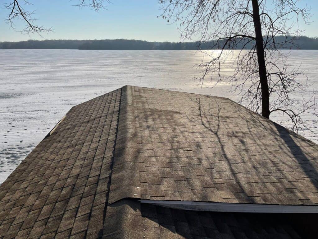 Finished GAF Timberline HDZ shingle roof in Shakewood on a South Haven, MN home