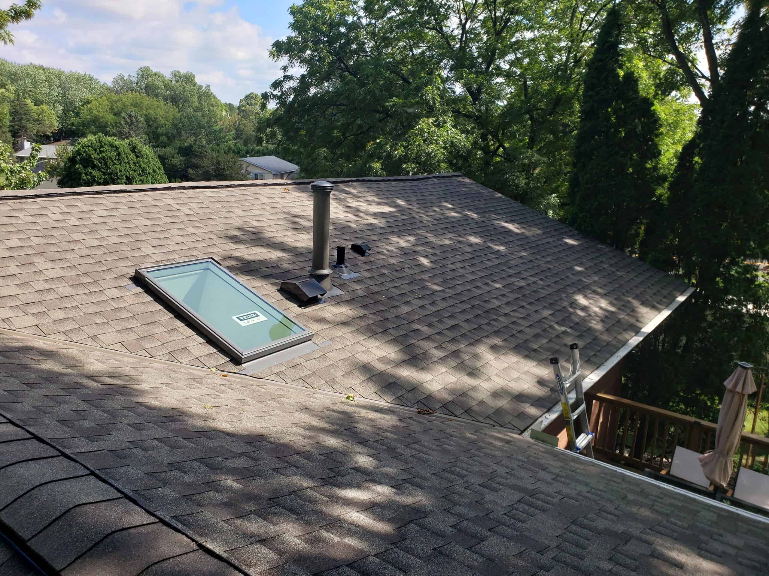 Completed roof in Eden Prairie, MN