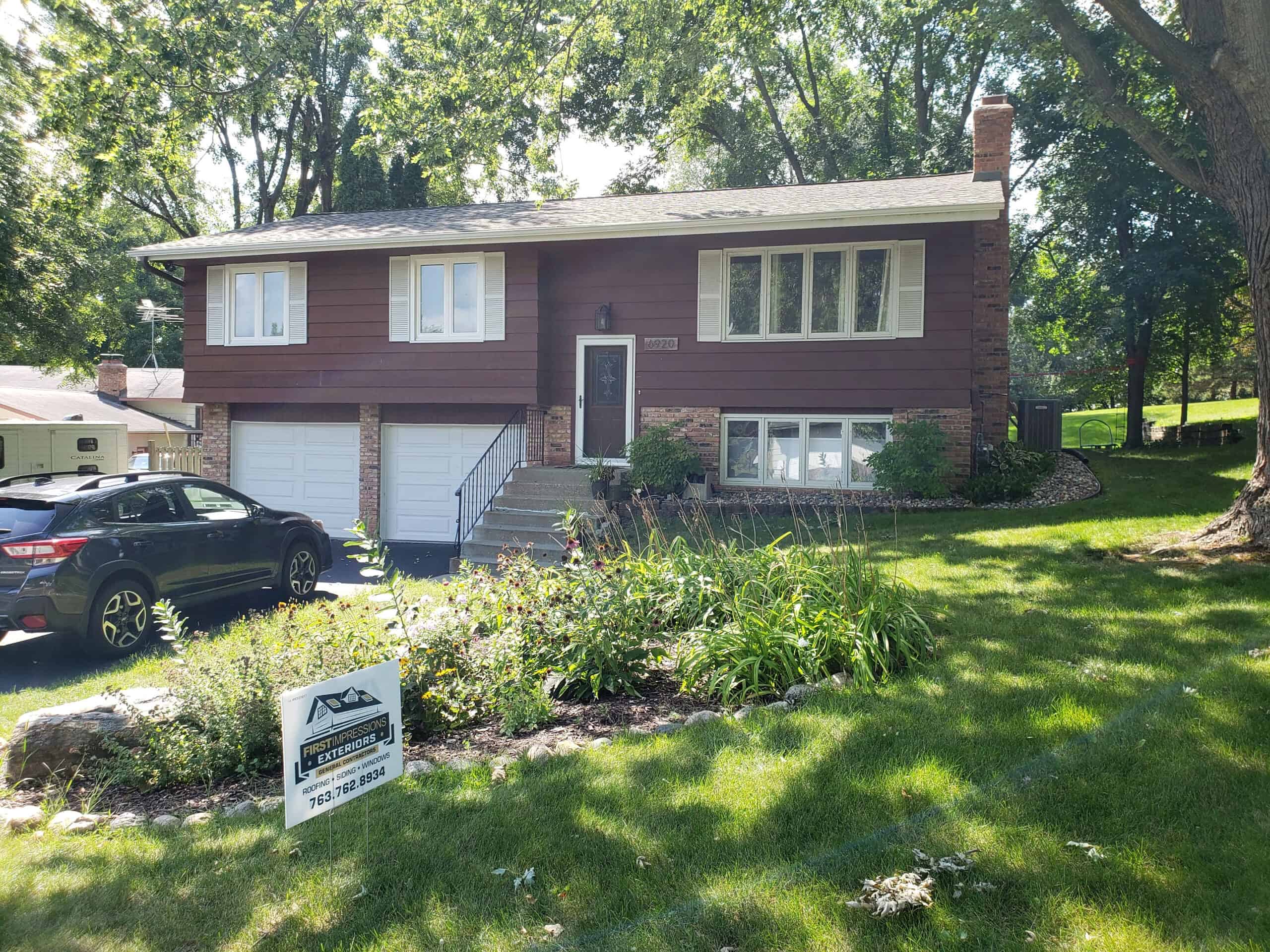Completed roof in Eden Prairie, MN