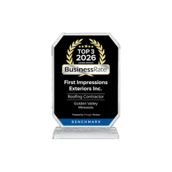 Local award for being a top 3 roofing contractor in Golden Valley