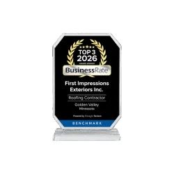 Local award for being a top 3 roofing contractor in Golden Valley